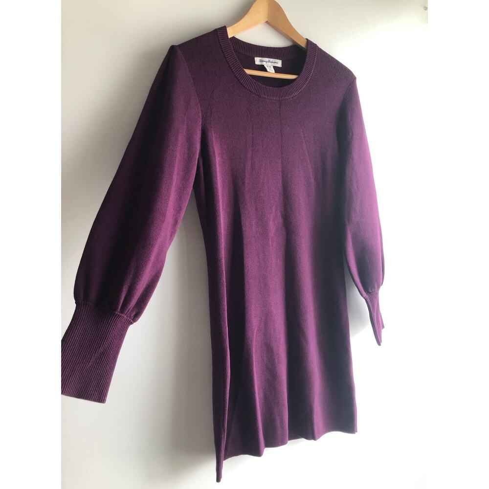 Tommy Bahama Womens Sweater Dress Purple Crew Neck Size Medium - Picture 3 of 9